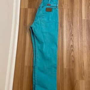 Wrangler Women's Aqua Straight Leg Jeans